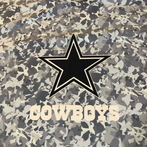Dallas Cowboys Star Logo Camouflage Athletic Crop Top Shirt